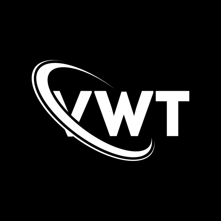 Vector logotipo vwt vwt letra vwt letra diseño de logotipo iniciales vwt logotipo vinculado con círculo y mayúscula monograma logotipo vwt tipografía para negocios de tecnología y marca inmobiliaria
