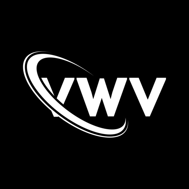 Vector logotipo vwv letra vwv letra diseño de logotipo iniciales logotipo vwv vinculado con círculo y mayúscula monograma logotipo volkswagen tipografía para negocio de tecnología y marca inmobiliaria