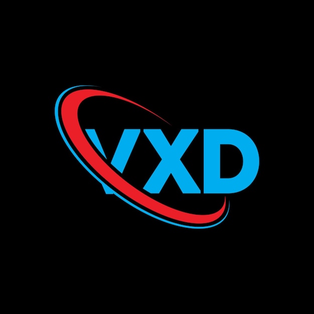 Logotipo VXD VXD letra VXD letra diseño de logotipo Iniciales logotipo VXD vinculado con círculo y mayúscula logotipo monograma VXD tipografía para negocios de tecnología y marca inmobiliaria