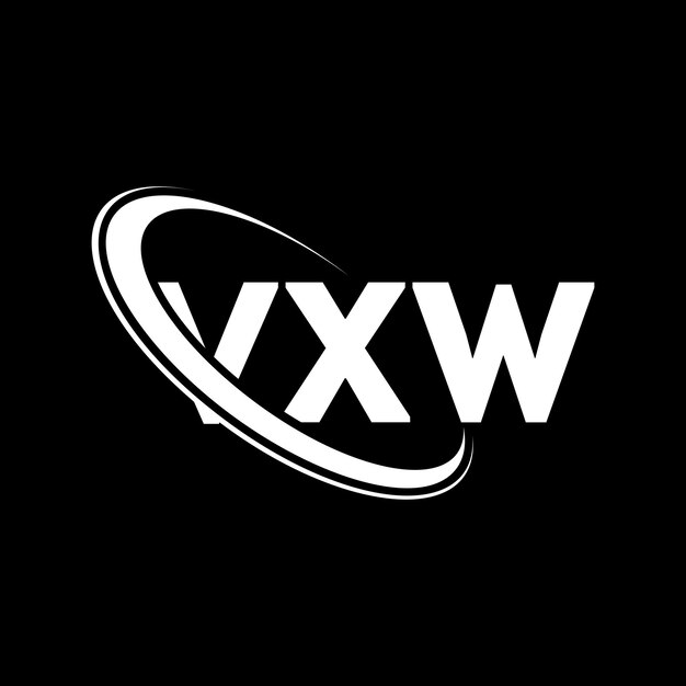 Logotipo VXW VXW letra VXW diseño de logotipo de letra Iniciales VXW logotipo vinculado con círculo y mayúscula logotipo monograma VXW tipografía para negocios de tecnología y marca inmobiliaria