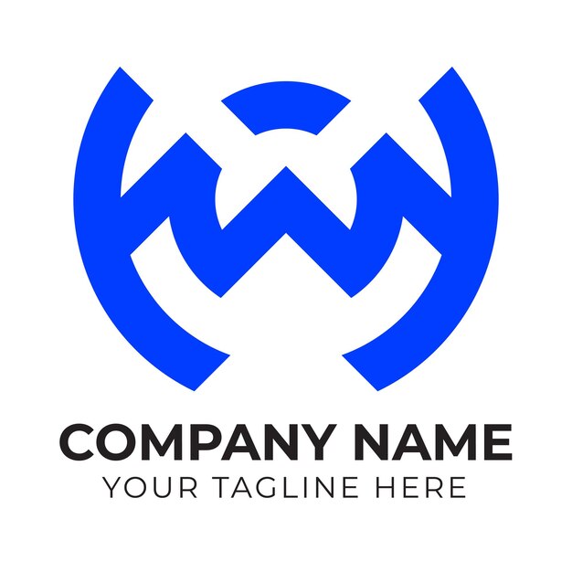 Un logotipo w azul con una aw