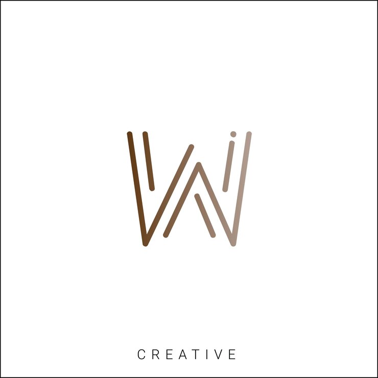 Vector el logotipo w latter template vector colorful monogram symbol font logotipo de diseño moderno basado en el logotipo inicial