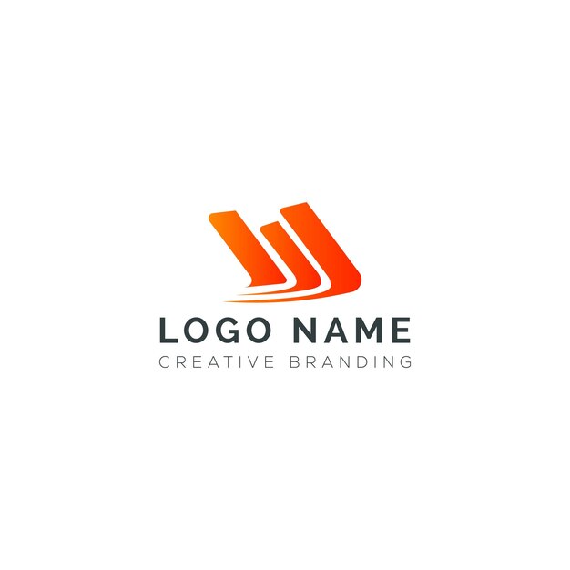 Logotipo W minimalista para la marca y la identidad