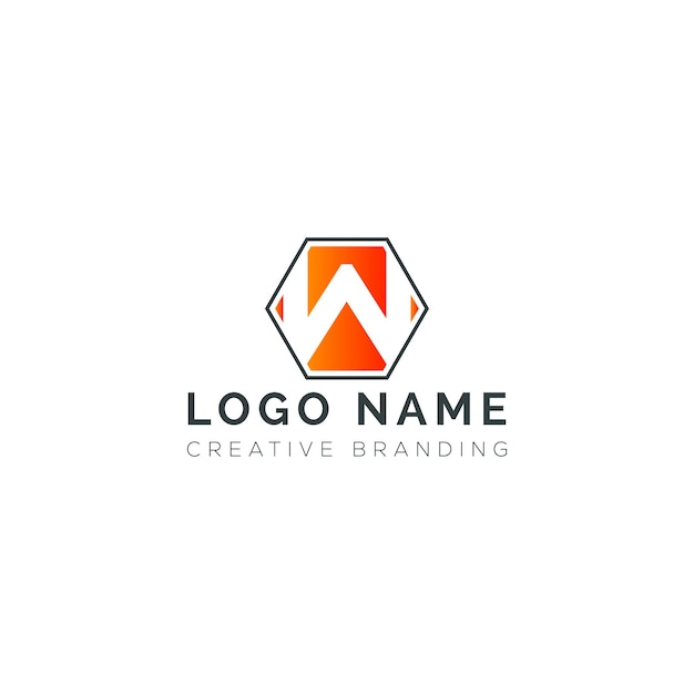 Logotipo W minimalista para la marca y la identidad