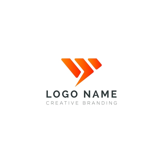 Logotipo W minimalista para la marca y la identidad
