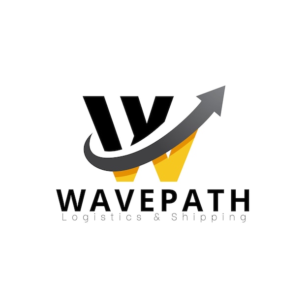 El logotipo de Wavepath Logistics and Shipping