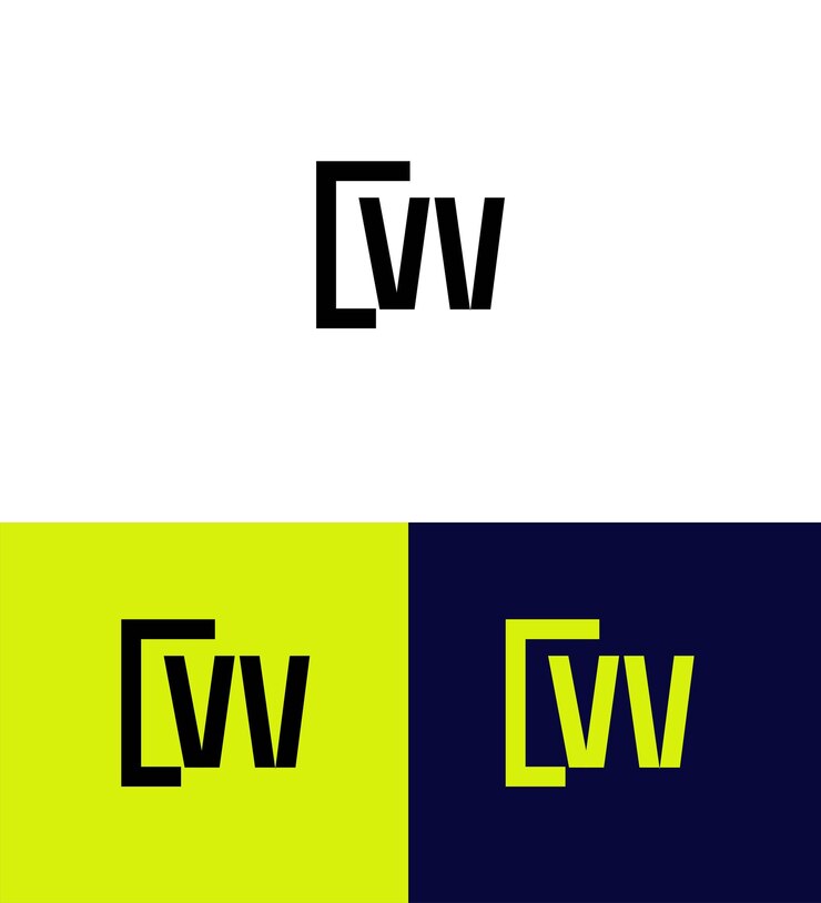 Vector el logotipo wc wc las letras wc el monograma cw el logotipo cw la letra cw el monogram cw el icono cw el diseño del logotipo