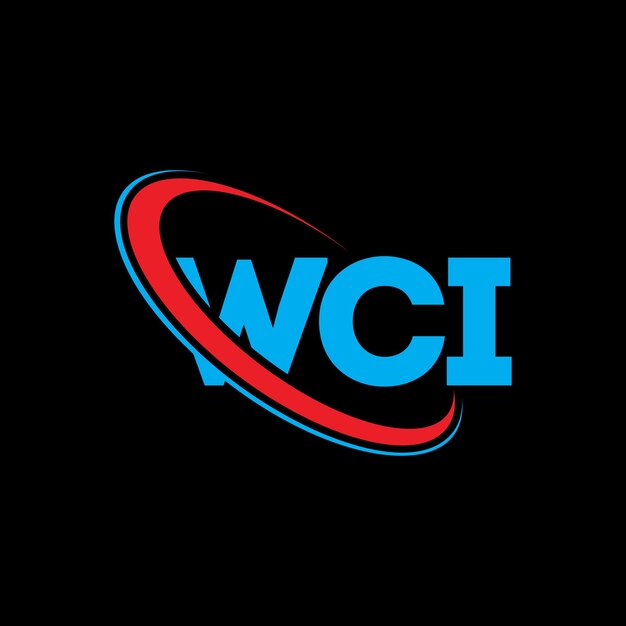 Logotipo WCI WCI letra WCI letra diseño logotipo iniciales logotipo WCI vinculado con círculo y mayúscula logotipo monograma WCI tipografía para negocios de tecnología y marca inmobiliaria