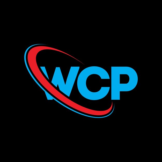 Logotipo WCP WCP letra WCP letra diseño logotipo iniciales WCP logotipo vinculado con círculo y mayúscula monograma logotipo WCP tipografía para negocios de tecnología y marca inmobiliaria