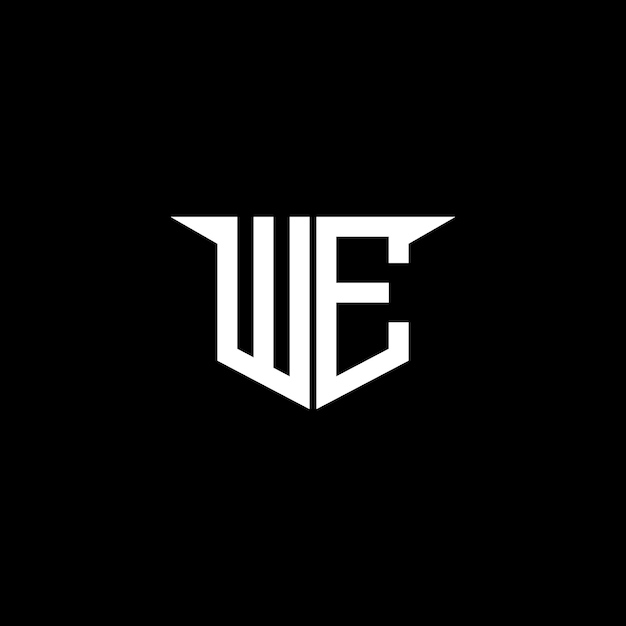 El logotipo de WE Modern Construction con diseño simétrico