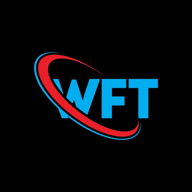 Logotipo de WFT WFT letra WFT diseño de logotipo de letra Iniciales Logotipo WFT vinculado con círculo y mayúscula Logotipo de monograma WFT tipografía para negocios tecnológicos y marca inmobiliaria