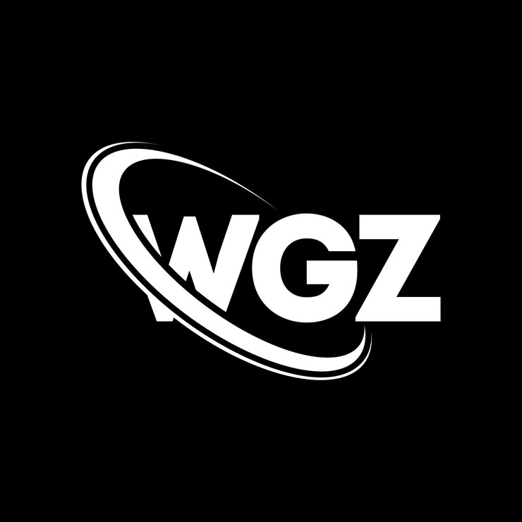 Vector logotipo de wgz wgz letra wgz diseño de logotipo de letra iniciales logotipo wgz vinculado con círculo y mayúscula logotipo de monograma wgz tipografía para negocios tecnológicos y marca inmobiliaria