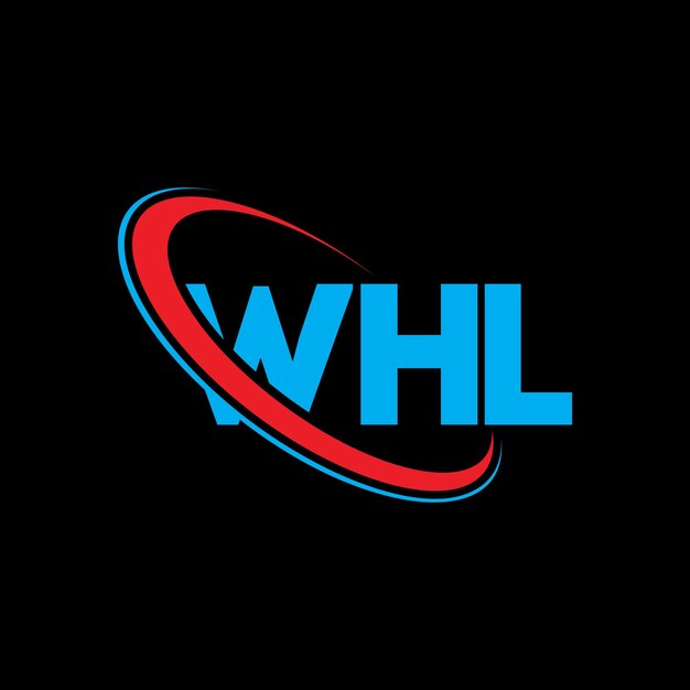 Logotipo WHL WHL letra WHL letra diseño logotipo iniciales logotipo WHL vinculado con círculo y mayúscula monograma logo WHL tipografía para negocios de tecnología y marca inmobiliaria
