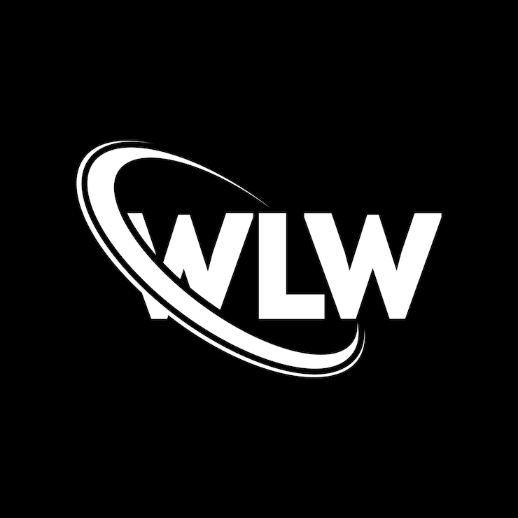 Vector logotipo wlw wlw letra wlw diseño de logotipo de letra iniciales wlw logotipo vinculado con círculo y mayúscula logotipo de monograma wlw tipografía para negocios de tecnología y marca inmobiliaria