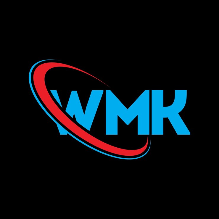 Vector logotipo de wmk wmk letra wmk diseño de logotipo de letra iniciales wmk logotipo vinculado con círculo y mayúscula logotipo de monograma wmk tipografía para negocios de tecnología y marca inmobiliaria