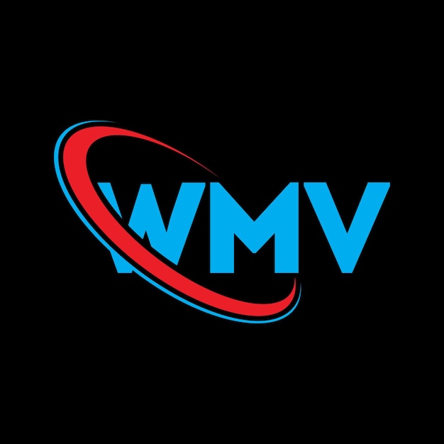 Vector logotipo wmv wmv letra wmv letra diseño de logotipo iniciales logotipo wvm vinculado con círculo y mayúscula logotipo monograma wmv tipografía para negocios de tecnología y marca inmobiliaria