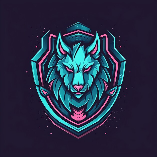 Vector el logotipo de wolf esport