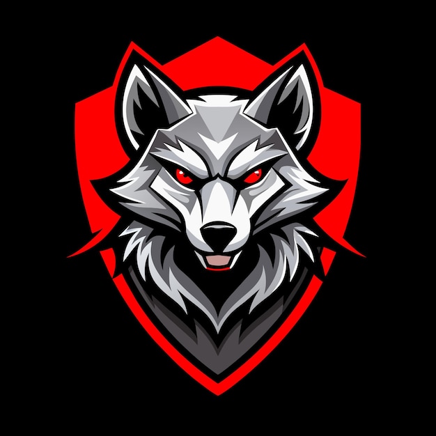 El logotipo de Wolf Gaming en rojo y negro