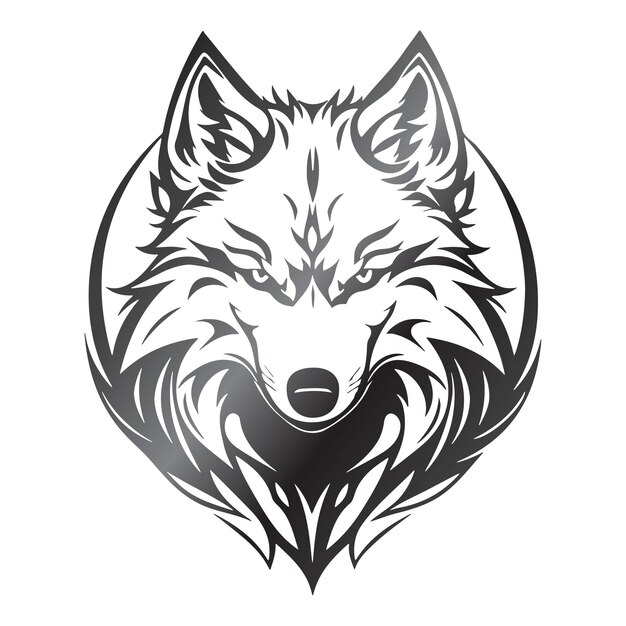 Logotipo de wolf head