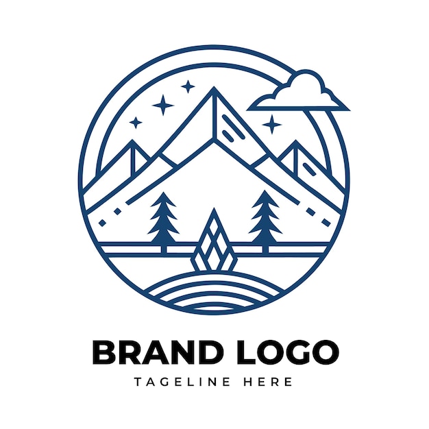 El logotipo de World Travel con la escena de la playa