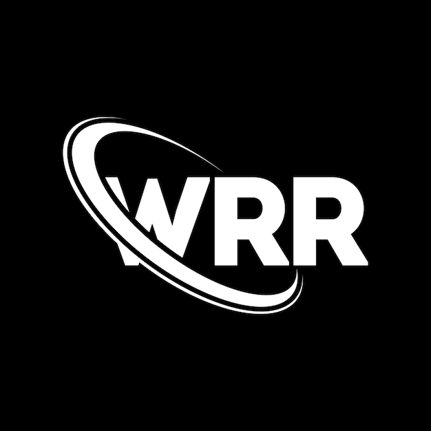 Logotipo de WRR WRR letra WRR diseño de logotipo de letra Iniciales WRR logotipo vinculado con círculo y mayúscula logotipo de monograma WRR tipografía para negocios de tecnología y marca inmobiliaria