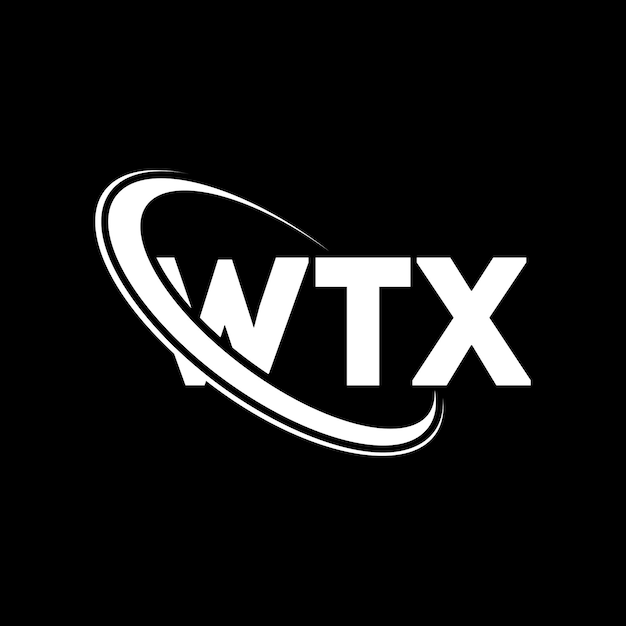 Vector logotipo wtx wtx letra wtx diseño de logotipo de letra iniciales wtx logotipo vinculado con círculo y mayúscula logotipo monograma wtx tipografía para negocios de tecnología y marca inmobiliaria