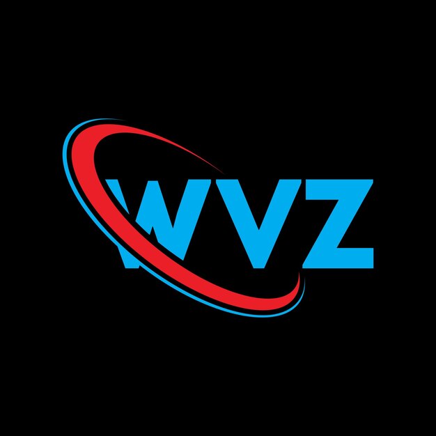 Logotipo de WVZ WVZ letra WVZ diseño de logotipo de letra Iniciales Logotipo WVZ vinculado con círculo y mayúscula Logotipo de monograma WVZ tipografía para negocios tecnológicos y marca inmobiliaria