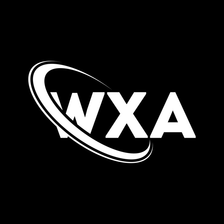 Vector logotipo wxa wxa letra wxa diseño de logotipo de letra iniciales logo wxa vinculado con círculo y mayúscula logotipo de monograma wxa tipografía para negocios de tecnología y marca inmobiliaria