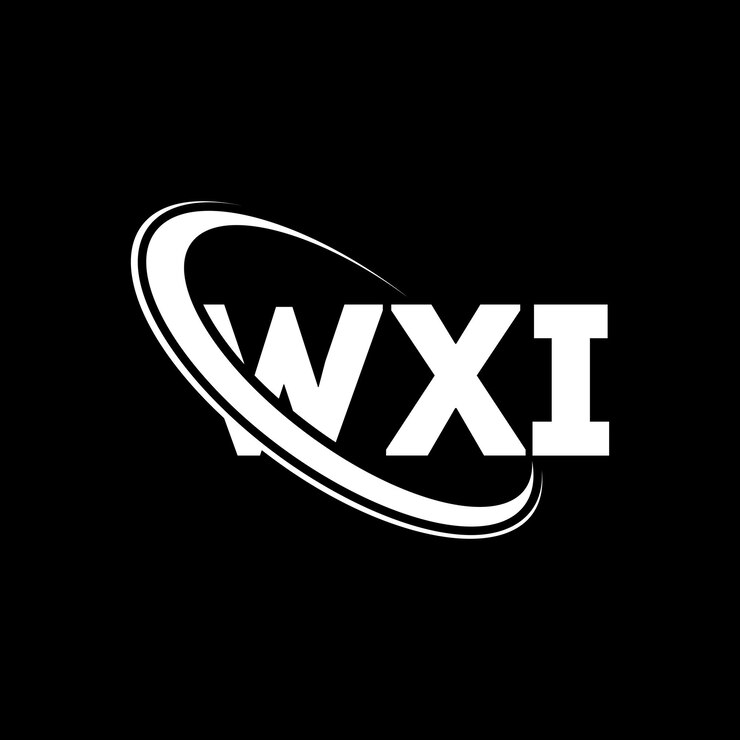 Vector logotipo wxi wxi letra diseño de logotipo de letra wxi iniciales wxi logotipo vinculado con círculo y mayúscula logotipo de monograma wxi tipografía para negocios de tecnología y marca inmobiliaria
