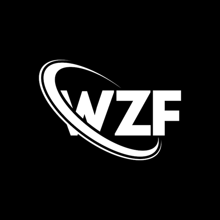 Vector logotipo de wzf wzf letra wzf diseño de logotipo de letra iniciales logotipo wzf vinculado con círculo y mayúscula logotipo de monograma wzf tipografía para negocios tecnológicos y marca inmobiliaria