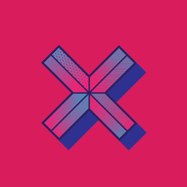 Vector logotipo x