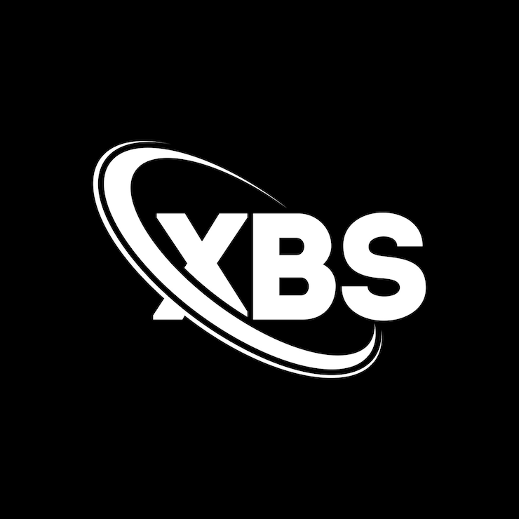 Vector logotipo de xbs xbs letra xbs letra diseño de logotipo iniciales xbs logotipo vinculado con círculo y mayúscula monograma logotipo xbs tipografía para negocios de tecnología y marca inmobiliaria