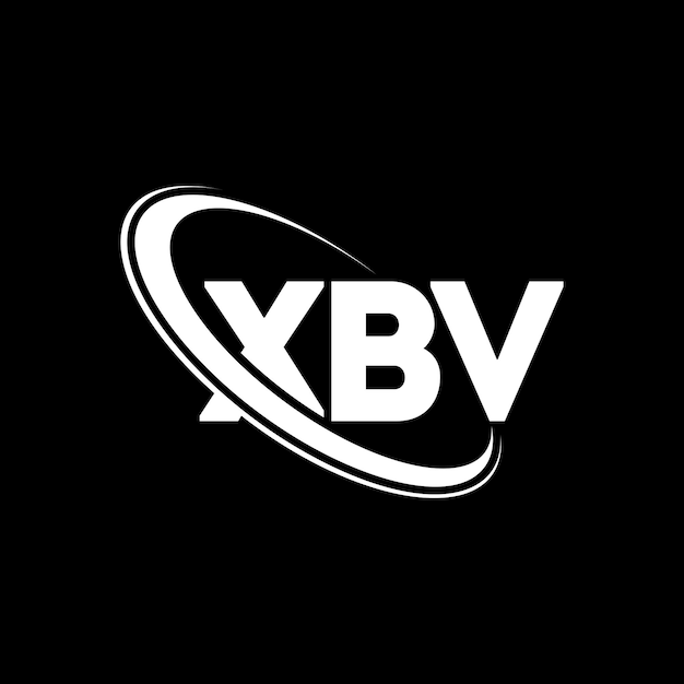 El logotipo XBV, la letra XBV, el diseño del logotipo, las iniciales, el logotipo de XBV vinculado con un círculo y un monograma en mayúsculas, el logotipografía de XBV para el negocio tecnológico y la marca inmobiliaria.