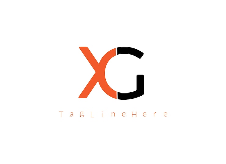Vector el logotipo de xg creative latter
