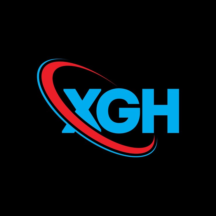 Vector logotipo xgh xgh letra xgh letra diseño de logotipo iniciales xgh logotipo vinculado con círculo y mayúscula monograma logotipo xgh tipografía para negocios de tecnología y marca inmobiliaria