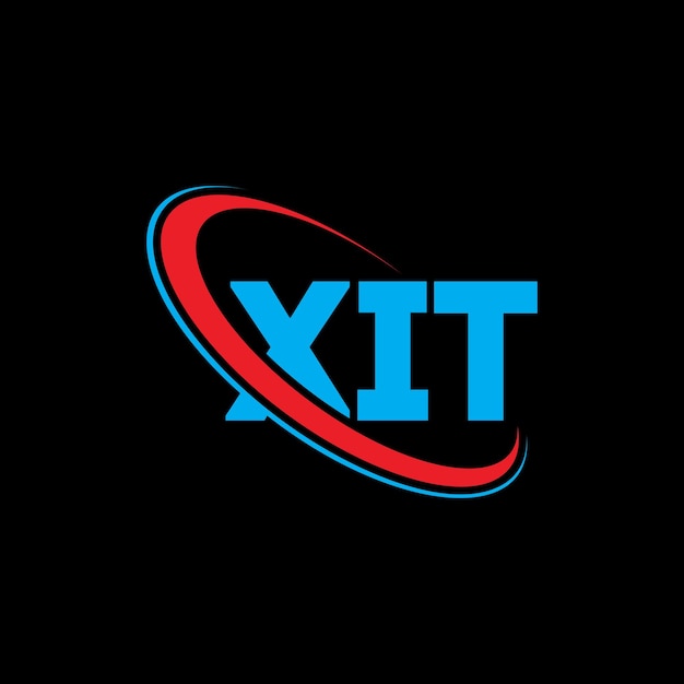Logotipo XIT XIT letra XIT letra diseño logotipo iniciales XIT logotipo vinculado con círculo y mayúscula monograma logotipo XIT tipografía para negocios de tecnología y marca inmobiliaria