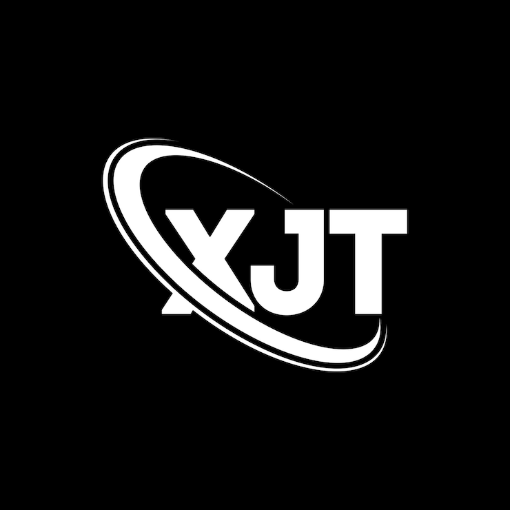 Vector logotipo xjt xjt letra xjt diseño de logotipo de letra iniciales logo xjt vinculado con círculo y mayúscula logotipo monograma xjt tipografía para negocios de tecnología y marca inmobiliaria
