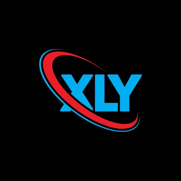 Logotipo XLY Diseño del logotipo de la letra XLY Iniciales El logotipo XLY vinculado con círculo y monograma en mayúscula El logotipo XML tipografía para negocios tecnológicos y marca inmobiliaria