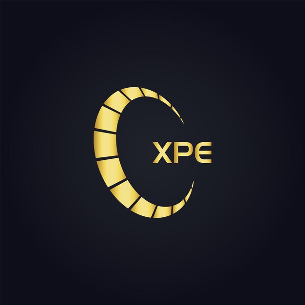 El logotipo de XPE X P E diseño de la letra XPE blanca el diseño del logotipo de la letra X P E en