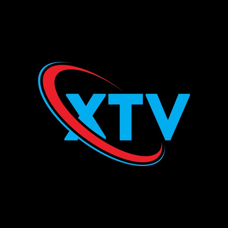 Vector logotipo de xtv xtv letra xtv letra diseño de logotipo iniciales logotipo xtv vinculado con círculo y mayúscula logotipo xtv tipografía para negocios de tecnología y marca inmobiliaria