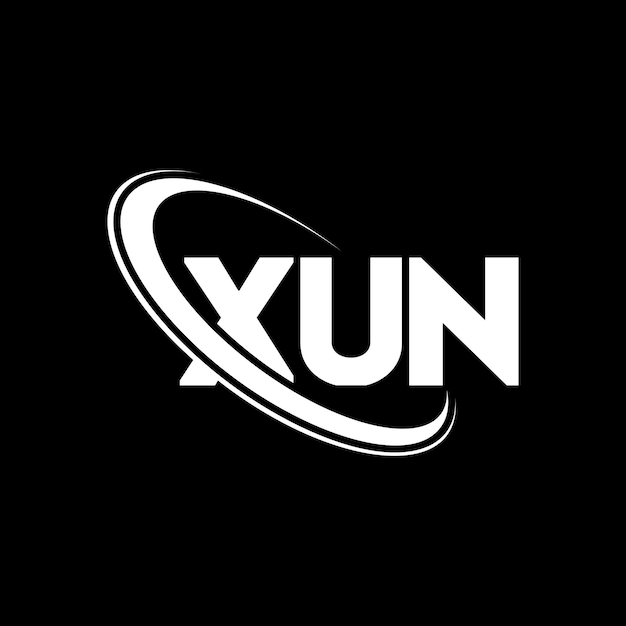 Logotipo XUN XUN letra XUN letra diseño del logotipo Iniciales XUN logotipo vinculado con círculo y mayúscula monograma logotipo XUN tipografía para negocios tecnológicos y marca inmobiliaria