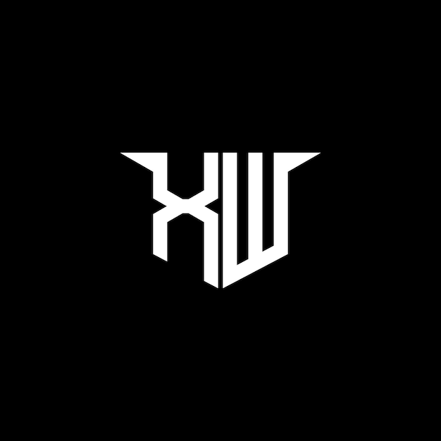 El logotipo de XW Modern Construction con diseño simétrico