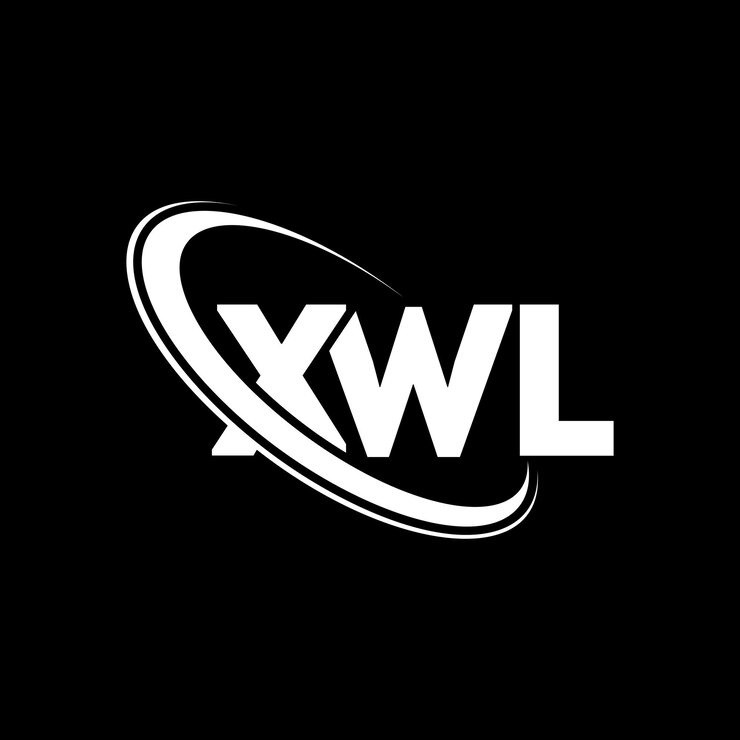 Vector logotipo xwl diseño de logotipo de letra xwl iniciales logotipo x wl vinculado con círculo y mayúscula logotipo de monograma x wl tipografía para negocios tecnológicos y marca inmobiliaria