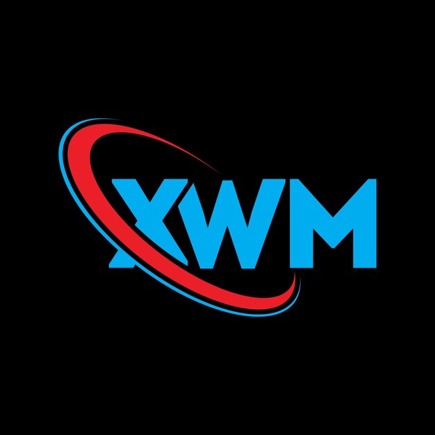 Logotipo XWM XWM letra XWM diseño de logotipo de letra Iniciales Logo XWM vinculado con círculo y mayúscula logotipo monograma XWM tipografía para negocios de tecnología y marca inmobiliaria