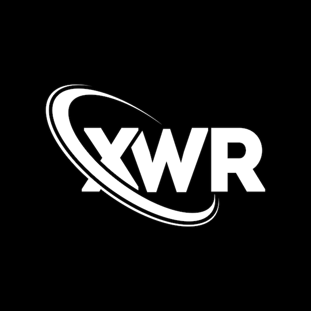 Vector el logotipo xwr (literatura xwr) es un logotipo de xwr (literatura de xwr) que se enlaza con un círculo y un monograma en mayúscula (logotipo xwr) para empresas tecnológicas y marcas inmobiliarias.