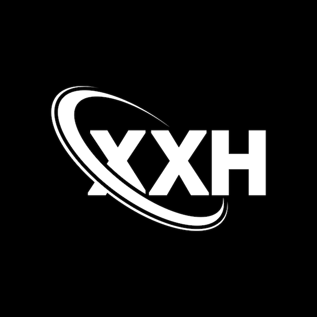 Logotipo XXH XXH letra XXH letra diseño de logotipo Iniciales XXH logotipo vinculado con círculo y mayúscula monograma logotipo XXH tipografía para negocios de tecnología y marca inmobiliaria