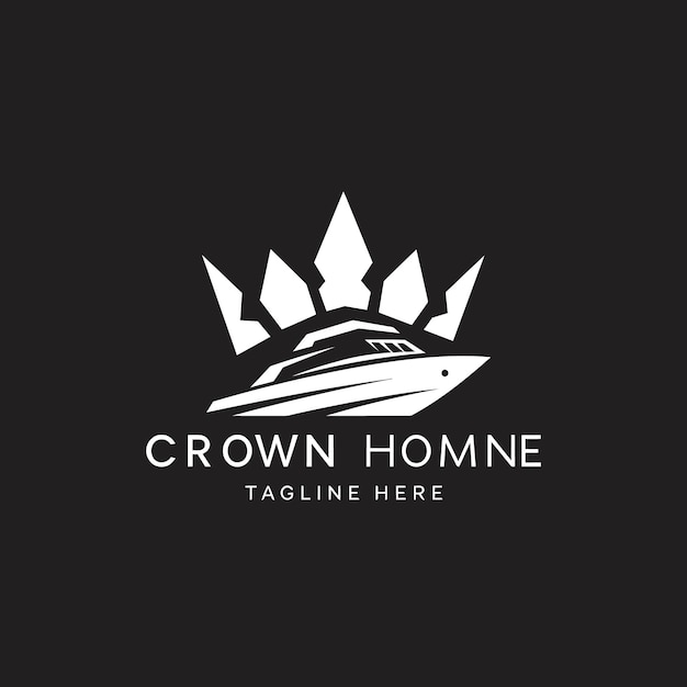 El logotipo del yate Crown