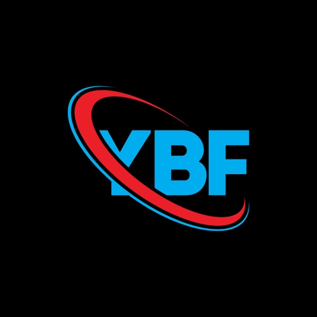 Logotipo de YBF YBF letra YBF diseño de logotipo de letra Iniciales YBF logotipo vinculado con círculo y mayúscula logotipo de monograma YBF tipografía para negocios de tecnología y marca inmobiliaria