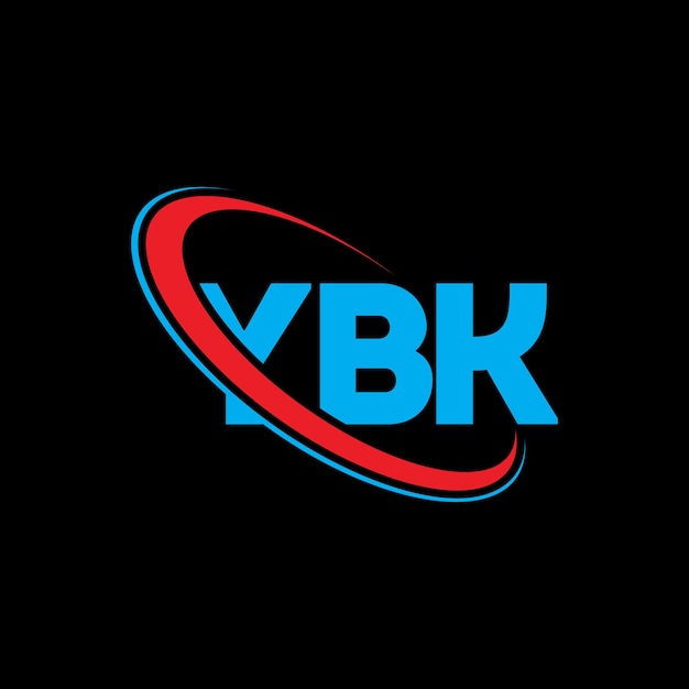 Logotipo YBK YBK letra YBK diseño de logotipo de letra Iniciales YBK logotipo vinculado con círculo y mayúscula monograma logo YBK tipografía para negocios de tecnología y marca inmobiliaria