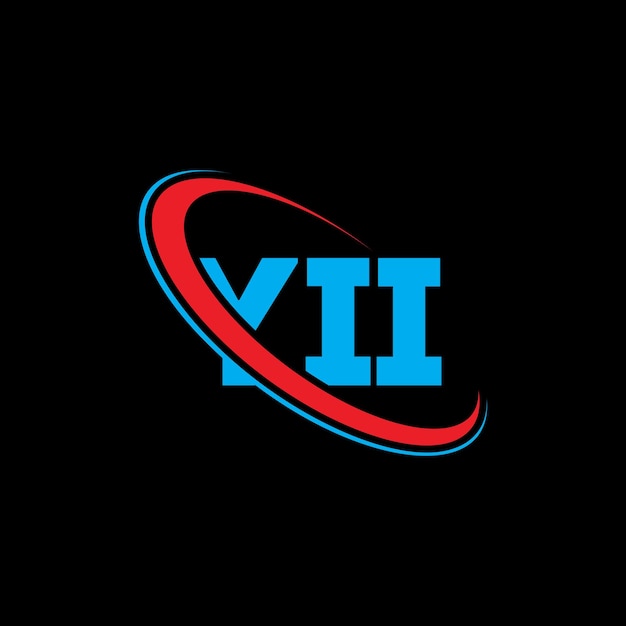 El logotipo YII, la letra YII, el diseño del logotipo, las iniciales, el logotipo vinculado con un círculo y un monograma en mayúsculas, la tipografía YII para el negocio tecnológico y la marca inmobiliaria.